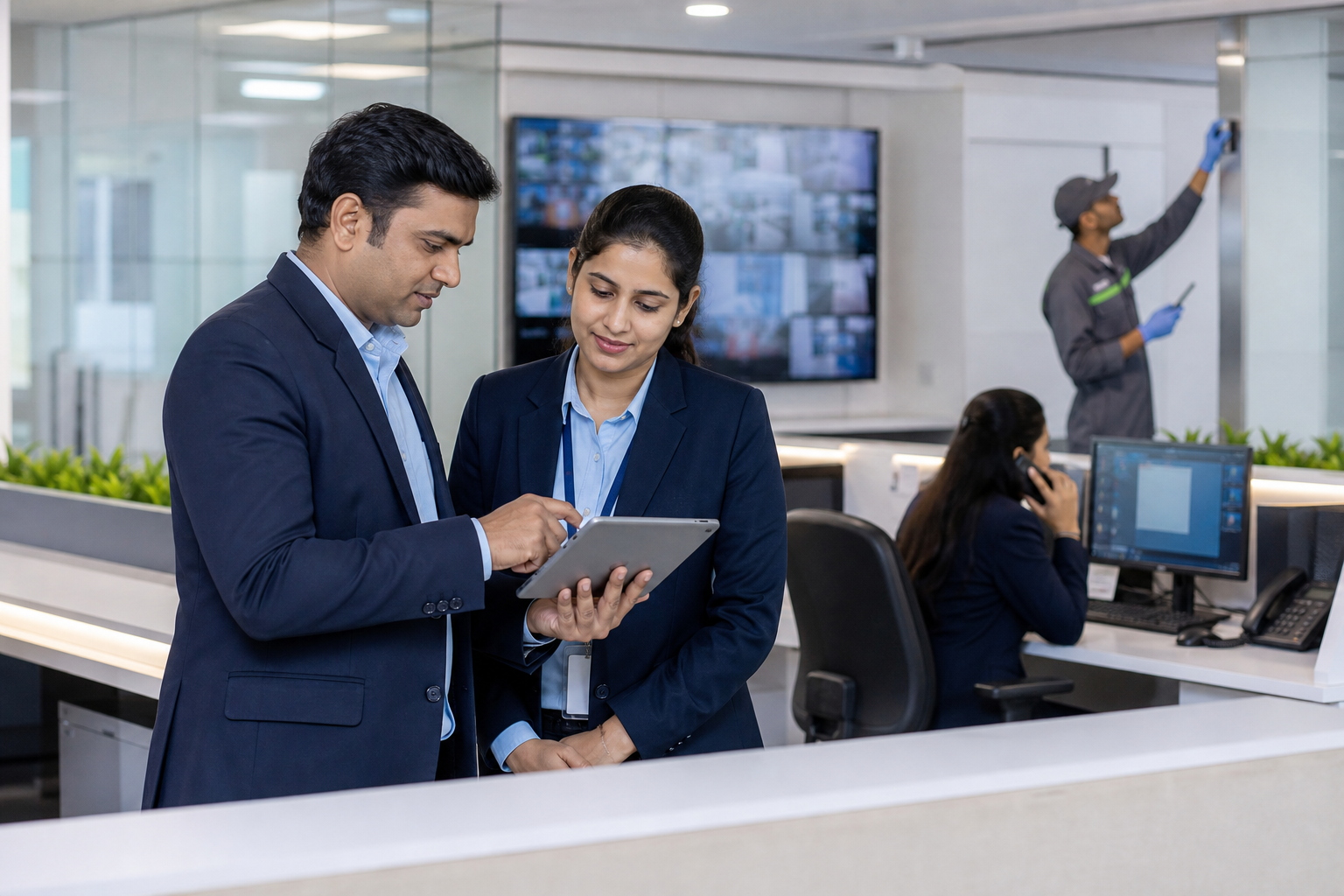 Office workplace helpdesk and support coordination
